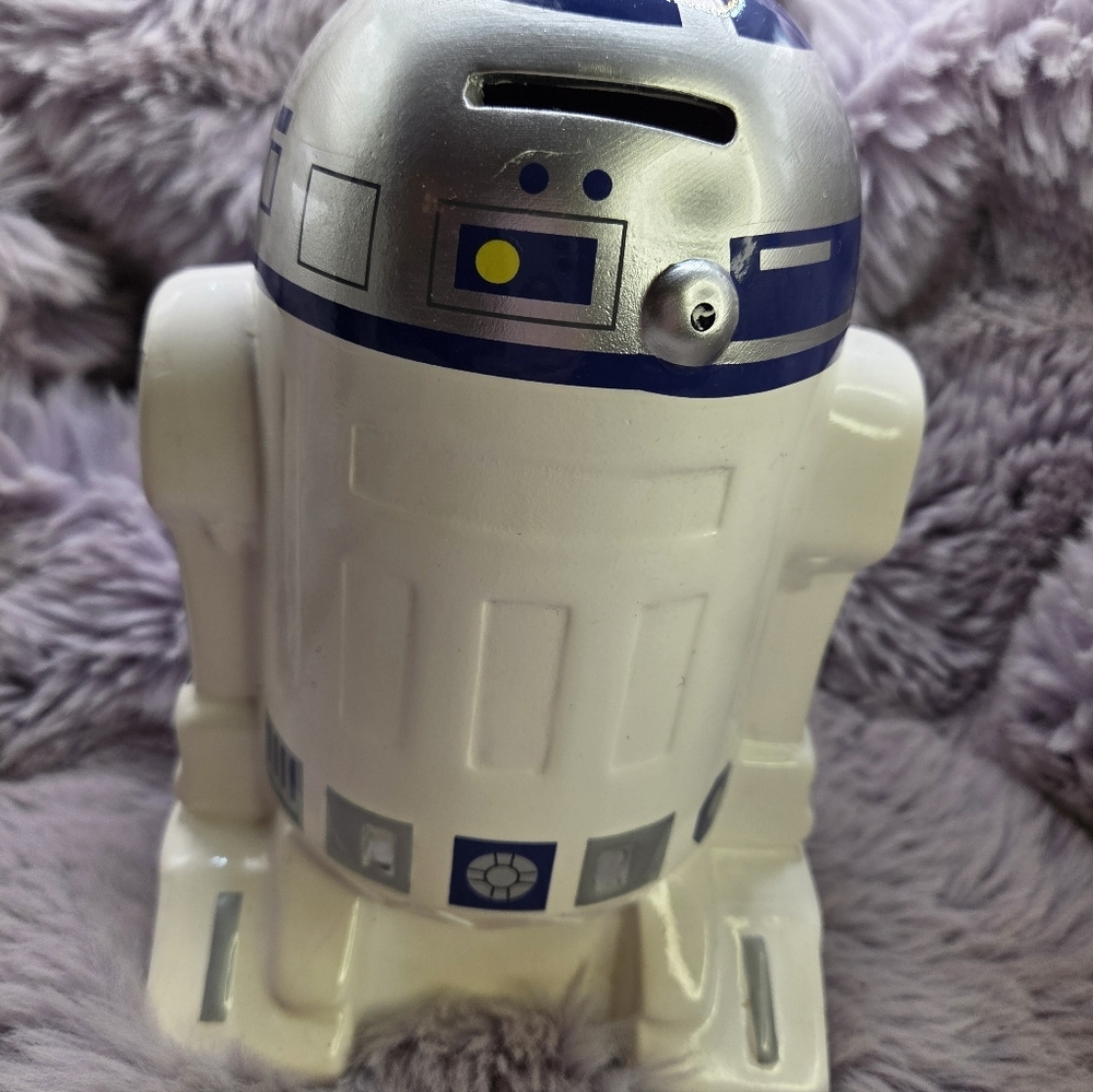 Star Wars R2D2 Ceramic Coin Bank 1997 Vintage - Picture 3 of 6